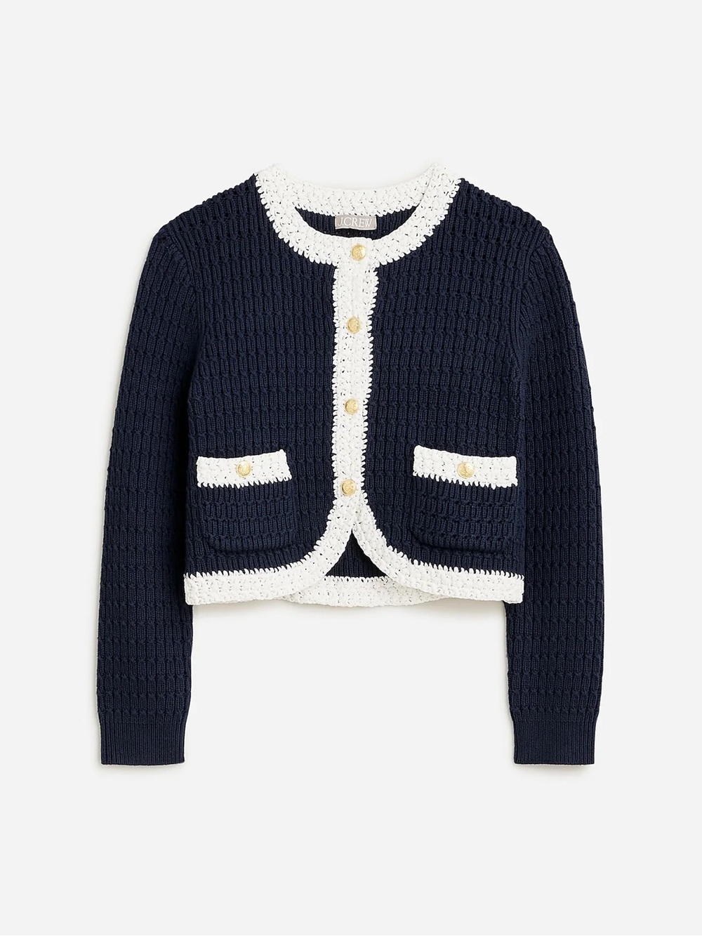 J. Crew Cropped Sweater Lady Jacket Sz XS
